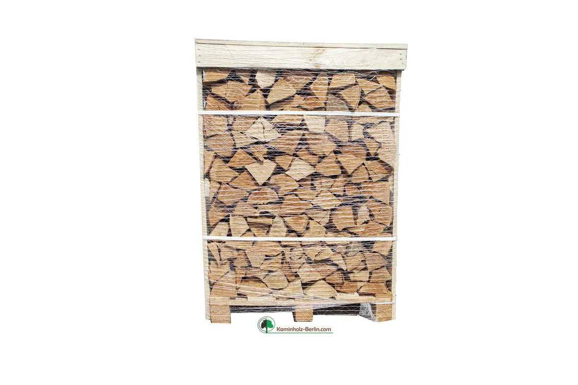 Palette de bois de chauffage – Chêne – 30/33 cm – séché en étuve – 1 mètre cube