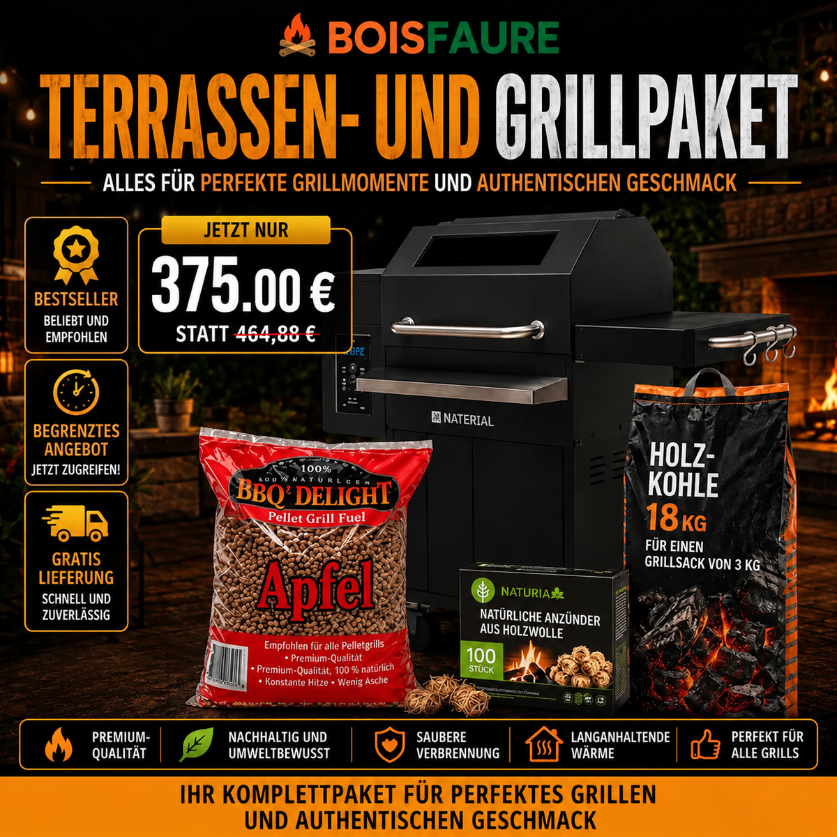 Terrassen- und Grillpaket