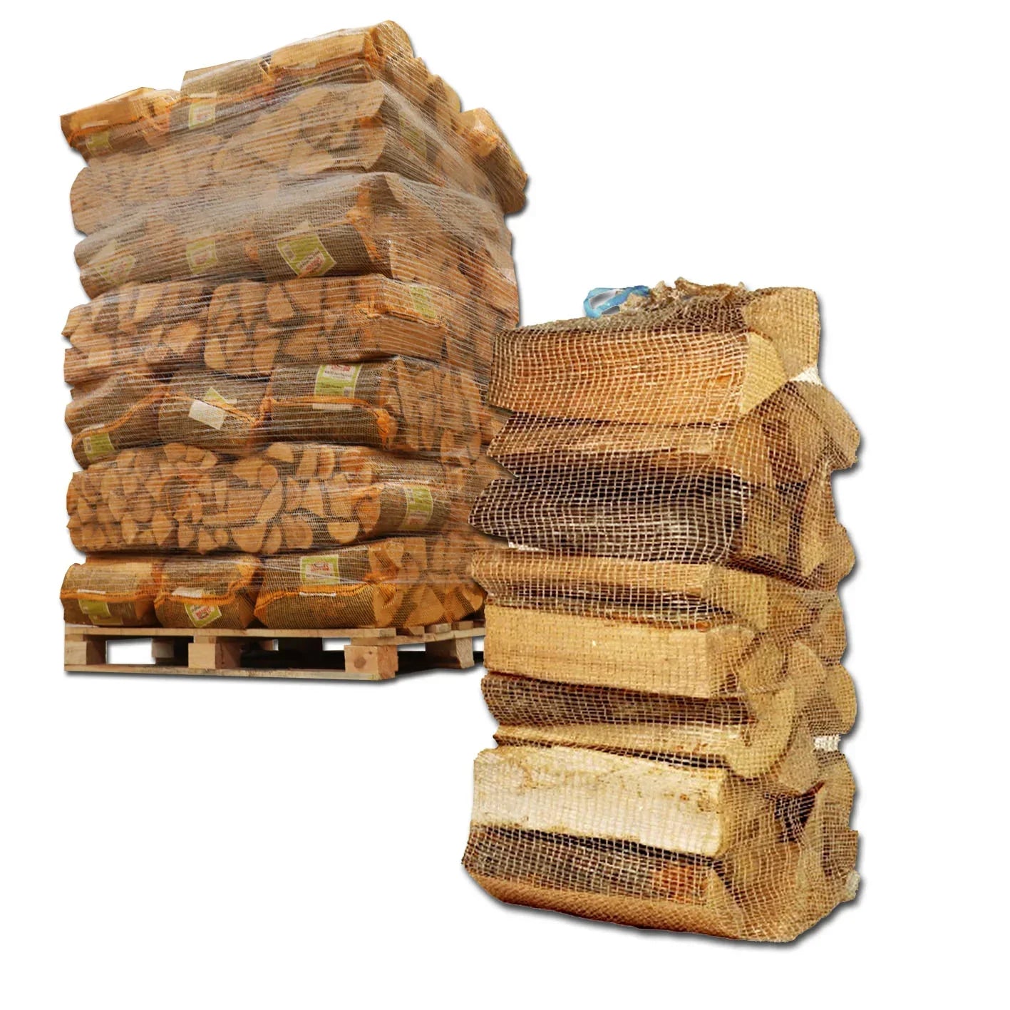 40 filets de bûches de 25 kg – Mélange de bois dur, 30 cm