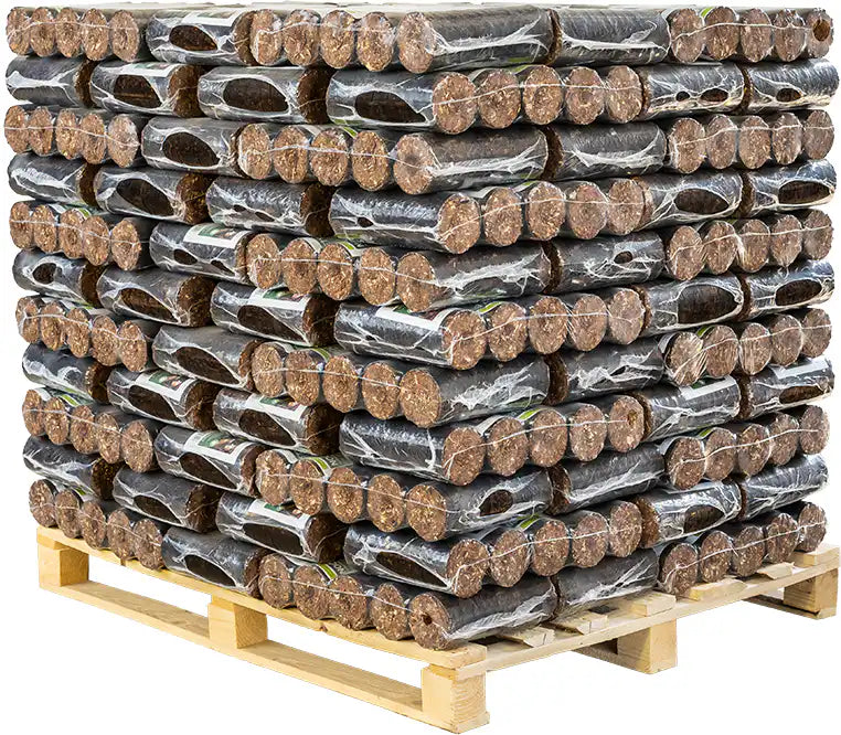 Briquettes de braise/nuit Biomac extra dures – palette 1000 kg
