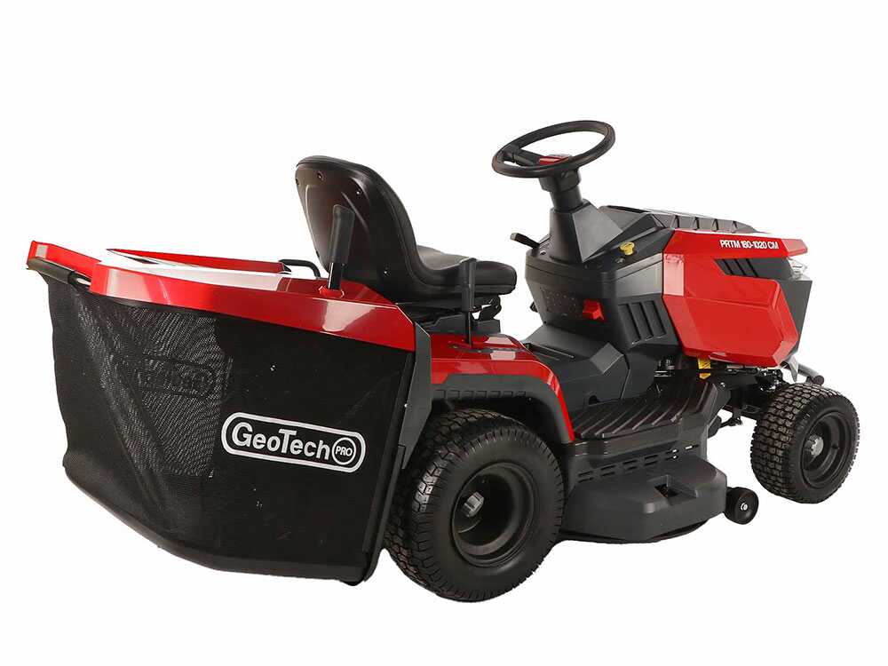 GeoTech-Pro PRTM 180-1020 CM – Tondeuse autoportée – Boîte de vitesses – Bac de ramassage