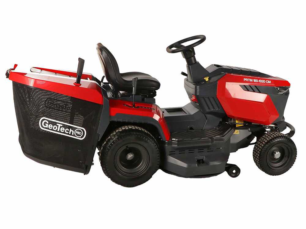 GeoTech-Pro PRTM 180-1020 CM – Tondeuse autoportée – Boîte de vitesses – Bac de ramassage