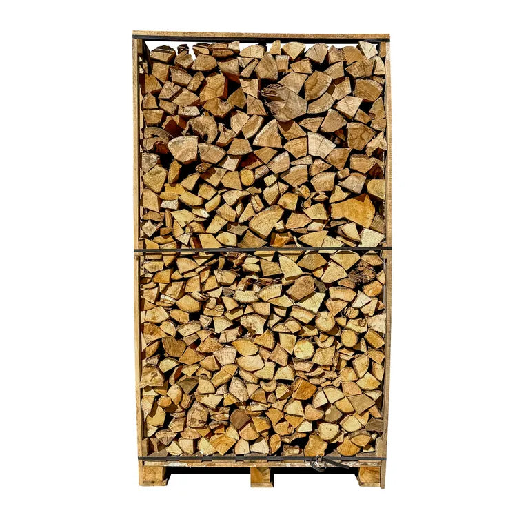 Caisse de 3 mètres cubes de bois de chauffage sec (30 cm) – Palette de 2,1 m³ de bois de chêne/hêtre/châtaignier fendu et coupé