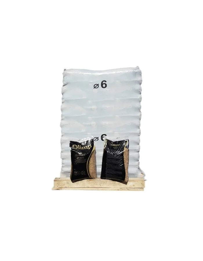 Granulés OLIMP Din+, EN+A1 – Palette de 15 sacs de 15 kg