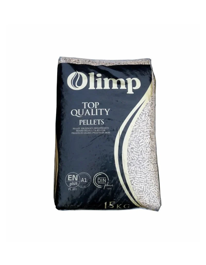 Granulés OLIMP Din+, EN+A1 – Palette de 15 sacs de 15 kg