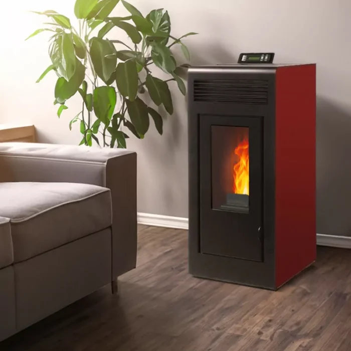 Poêle à pellets étanche (sortie concentrique vers le haut) – Vulcano Up – 10,8 kW
