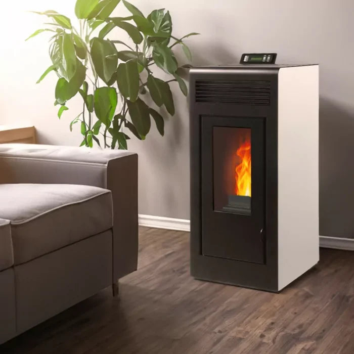 Poêle à pellets étanche (sortie concentrique vers le haut) – Vulcano Up – 10,8 kW