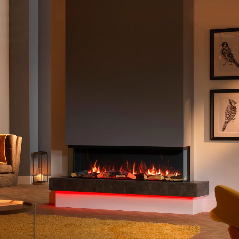 Kit d'éclairage d'ambiance Trimline Fires pour insert de cheminée électrique Solus
