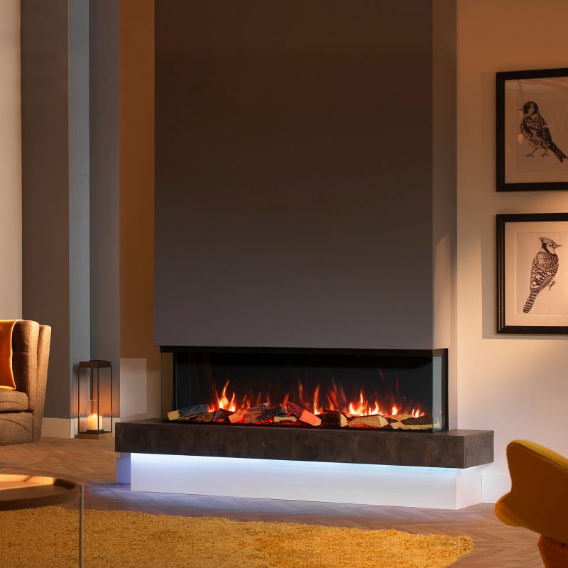 Kit d'éclairage d'ambiance Trimline Fires pour insert de cheminée électrique Solus