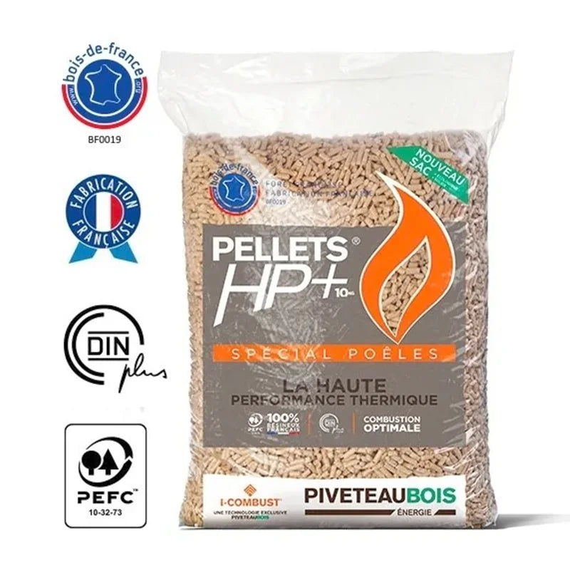 Pellets de bois Piveteau HP+ – 72 sacs de 15 kg